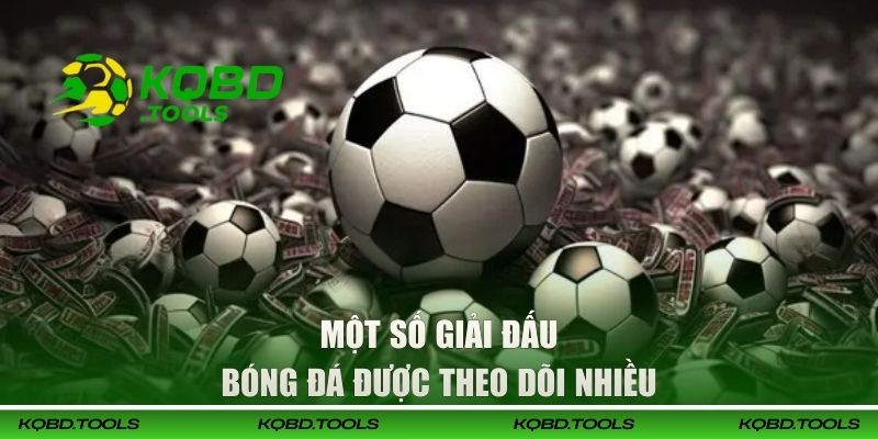 Một số giải đấu bóng đá được theo dõi nhiều 